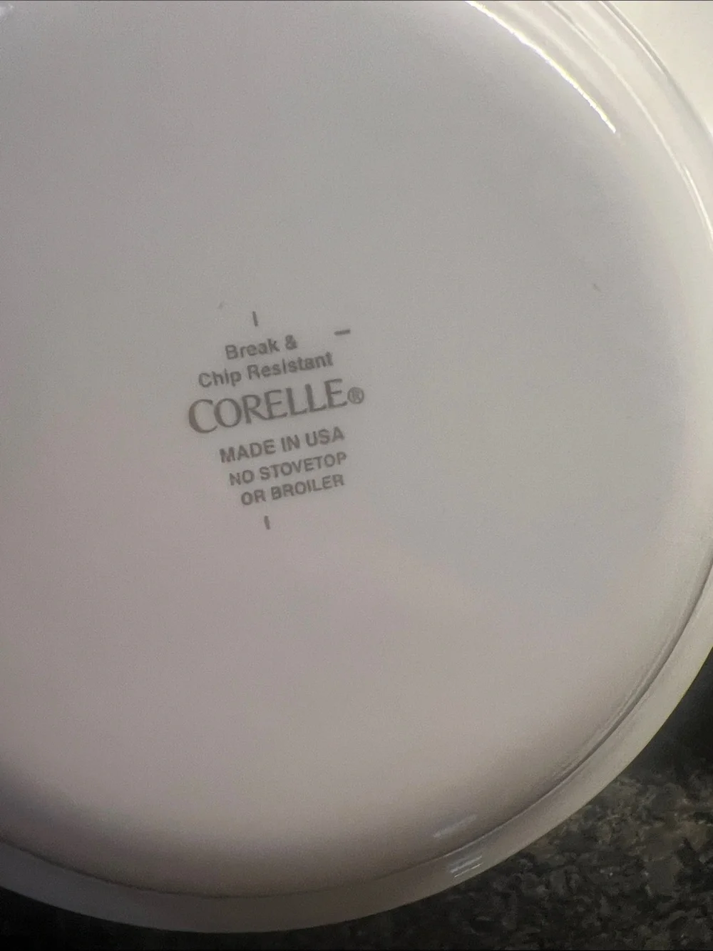 Corelle Callaway White Soup/Cereal Bowls with Green Rim - Set of 7